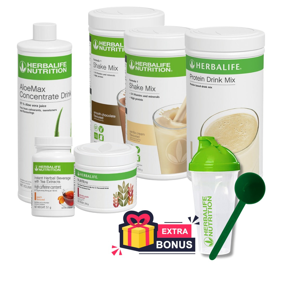 INTENSIVE PROGRAM HERBALIFE - Double Shake + Tea + Aloe +