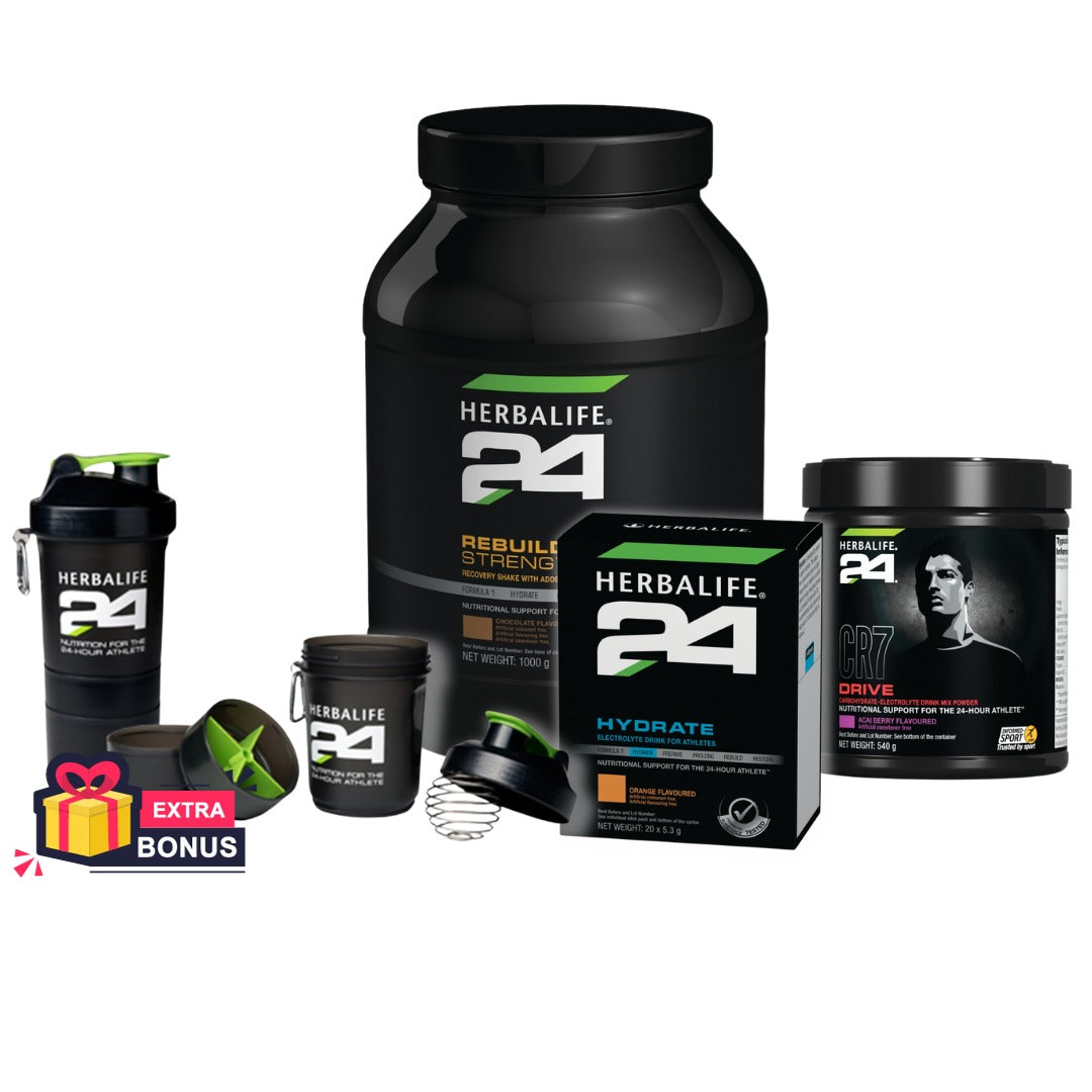 Herbalife FitHero SPORT PACK - CR7 Drive 540G, Rebuild Strength, Hydrate Orange